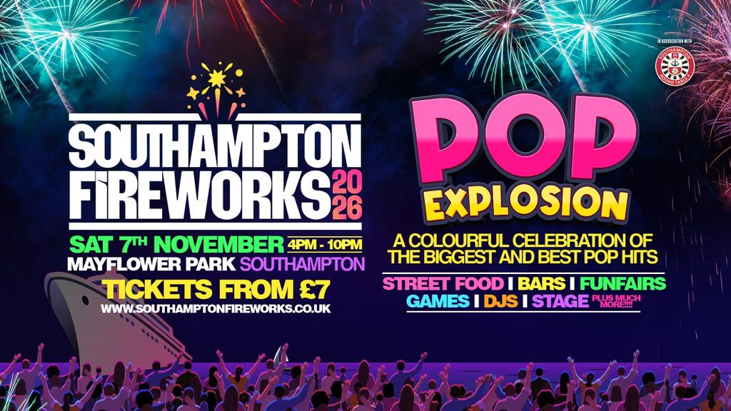 🎆 Southampton Fireworks 2026 – The POP EXPLOSION! 🎆