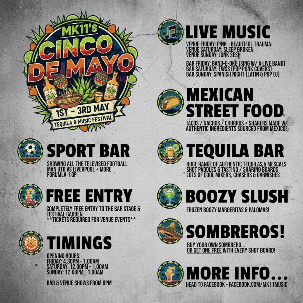Cinco De Mayo - Mexican Tequila Festival - Free Entry
