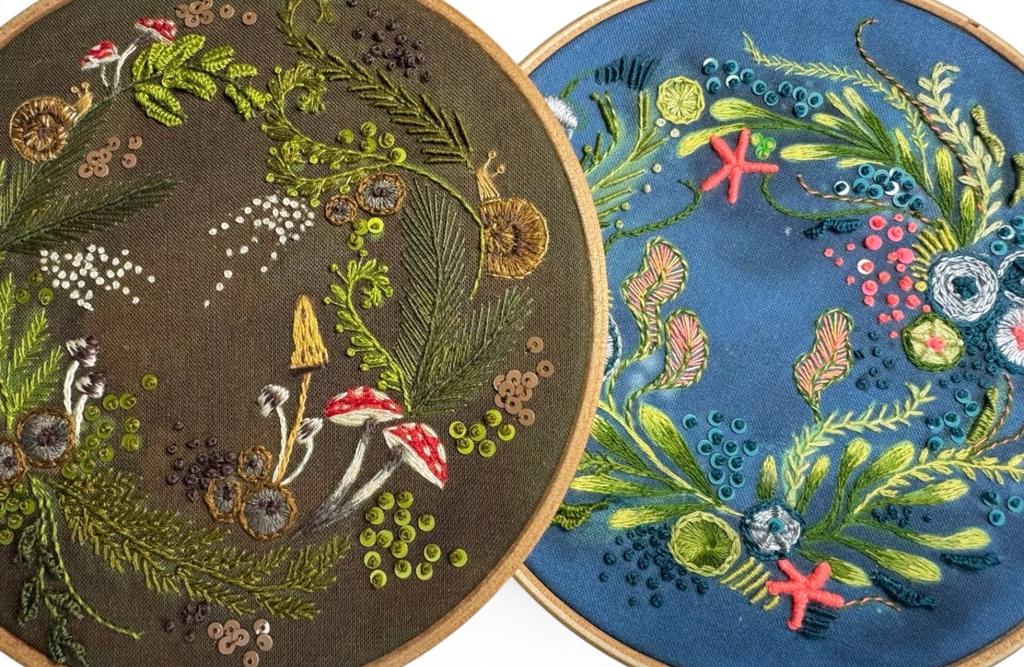 Earth and Sea Embroidery Workshop @ The Harpenden Arms, Harpenden