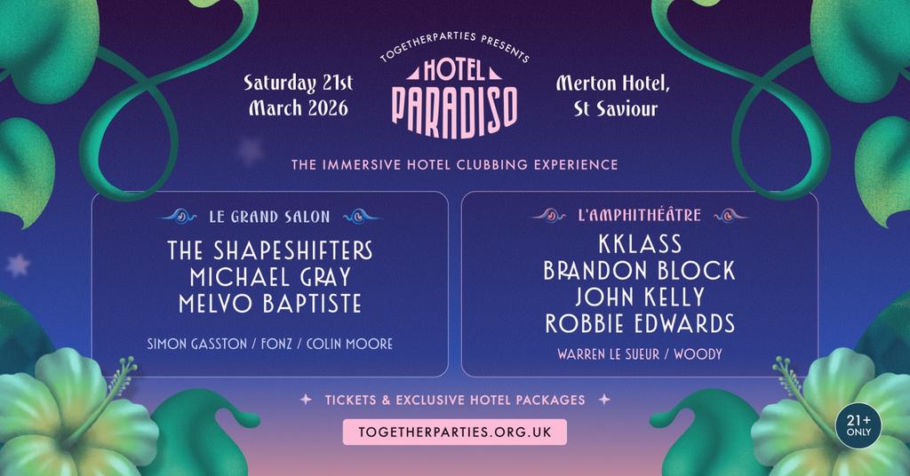 HOTEL PARADISO - MERTON - 50 Tickets left!