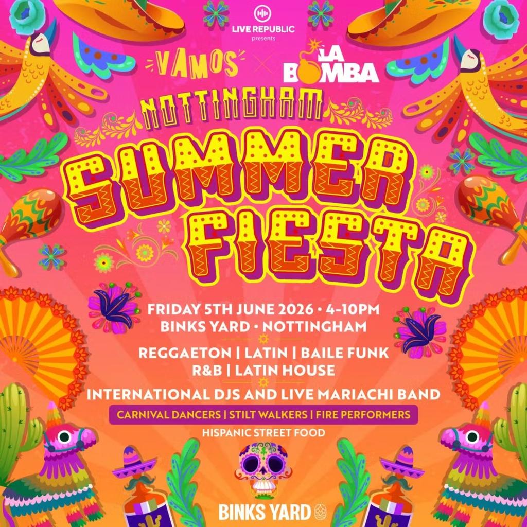 Nottingham's Summer Fiesta 2026 | VAMOS X LA BOMBA