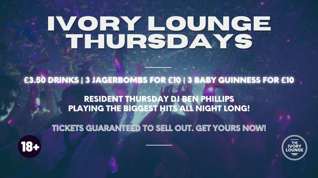 Ivory Lounge Thursdays - 28.05.26