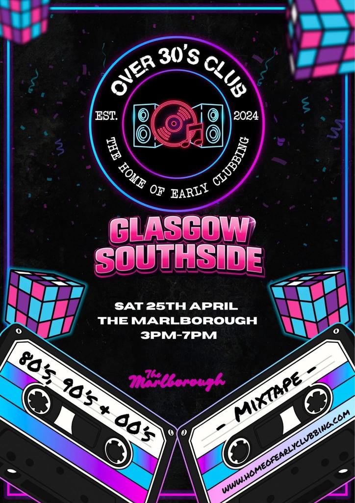 Over 30’s Club Presents Daytime Disco: Glasgow Southside (Launch Party)
