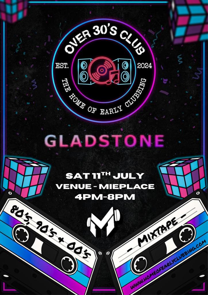 Over 30’s Club Presents Daytime Disco - Gladstone