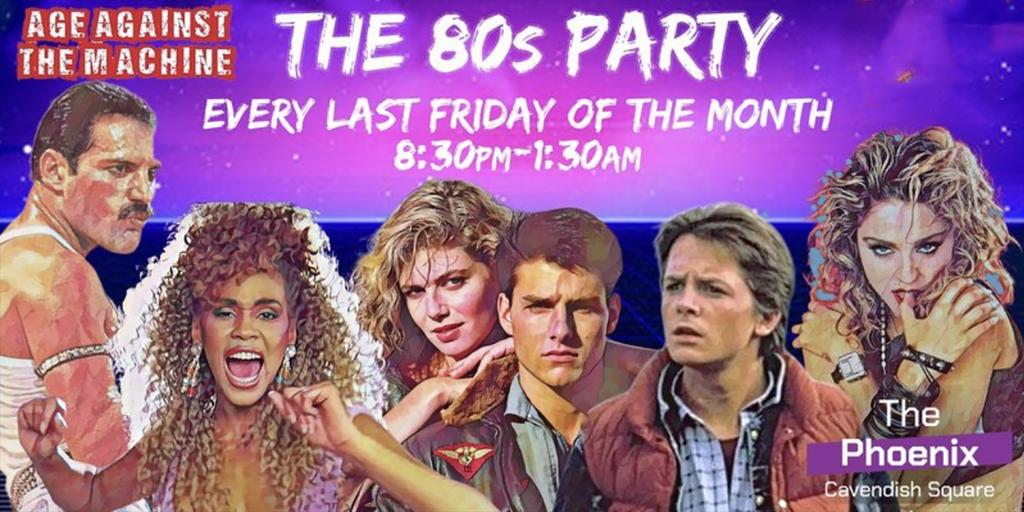The 80s Party - 29th May, 8:30pm-1:30am tickets on Friday 29 May