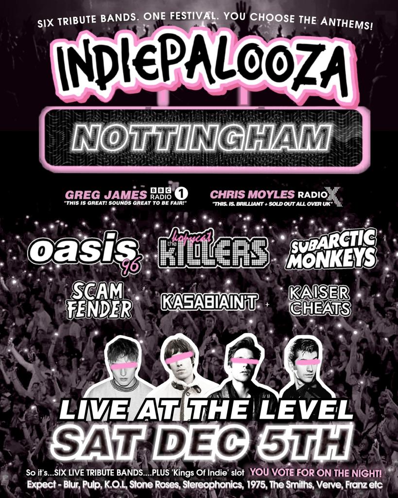 Indiepalooza - Kopycat Killers v Scam Fender v Subarctic Monkeys v Oasis 96