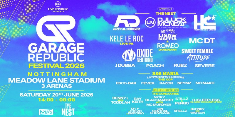 Garage Republic Festival 2026 | Notts County Ground