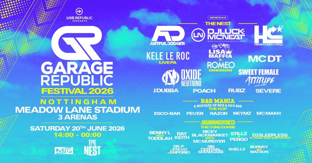 Garage Republic Festival 2026 | Notts County Ground
