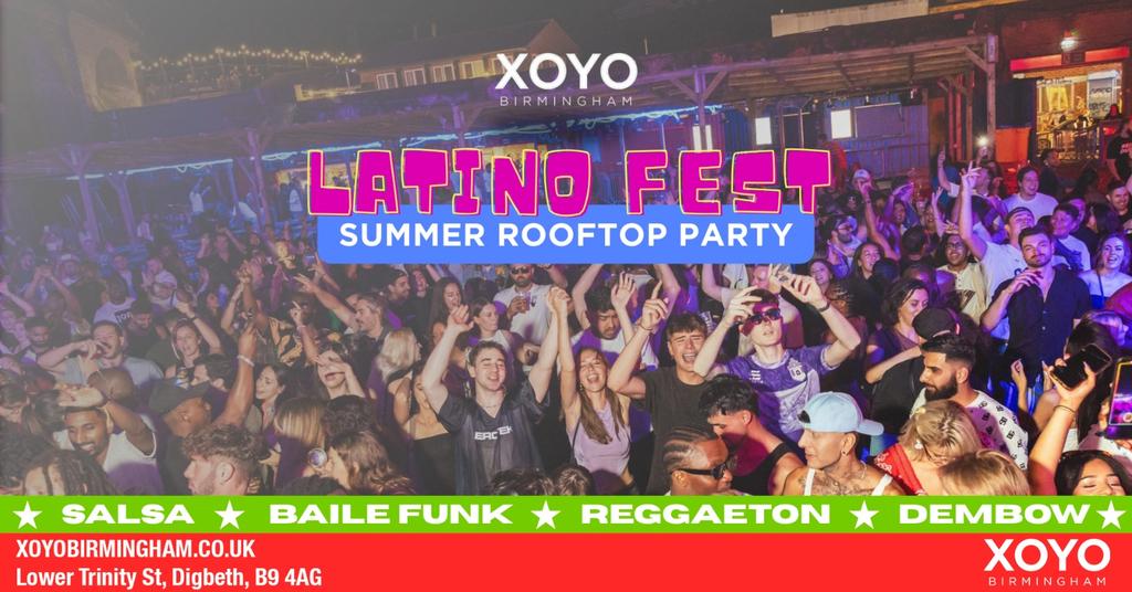 Latino Fest Summer Rooftop Party (Birmingham)