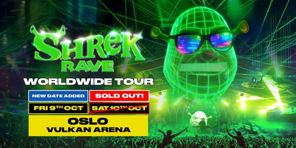 Sold Out - Shrek Rave Is Coming To Oslo!