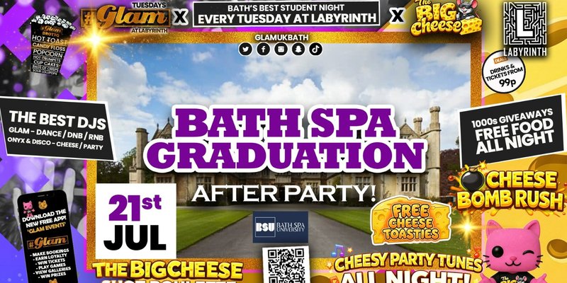 😻  GLAM x The BIG CHEESE 🧀 | Bath Spa Graduation After Party! 🧑🏾‍🎓👨‍🎓👩🏻‍🎓