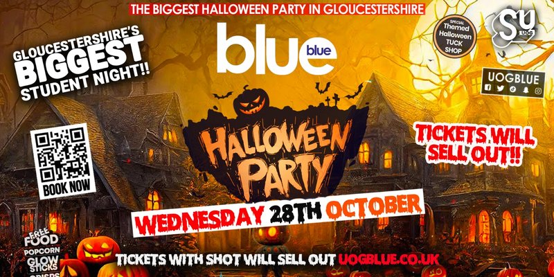 Blue & Blue  🧟🧛🏻‍♀️🐈‍⬛ HALLOWEEN!! 🎃🦇👻 GLOUCESTERSHIRE'S BIGGEST & OFFICIAL HALLOWEEN PARTY 2026 🧟⛓️😈