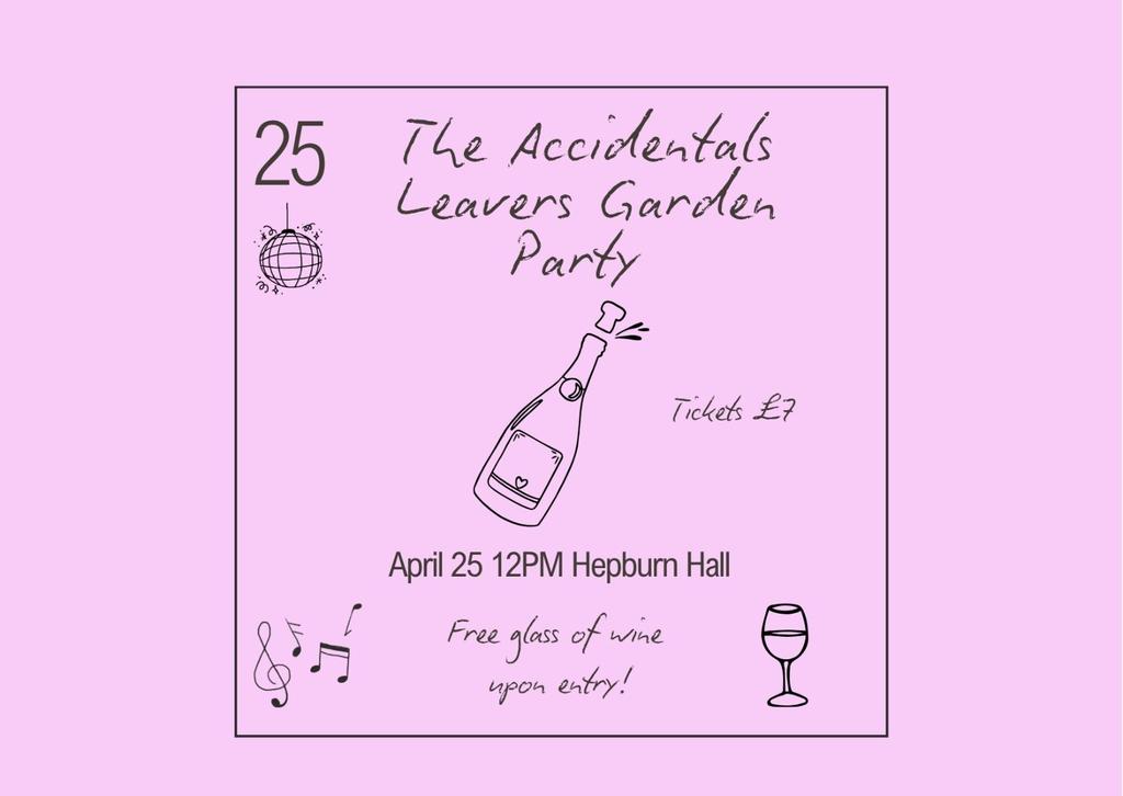 The Accidentals Leavers Garden Party