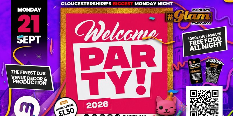 Glam Cheltenham | Welcome Party 2026!! 🤩😻 Tickets Will Sell Out!