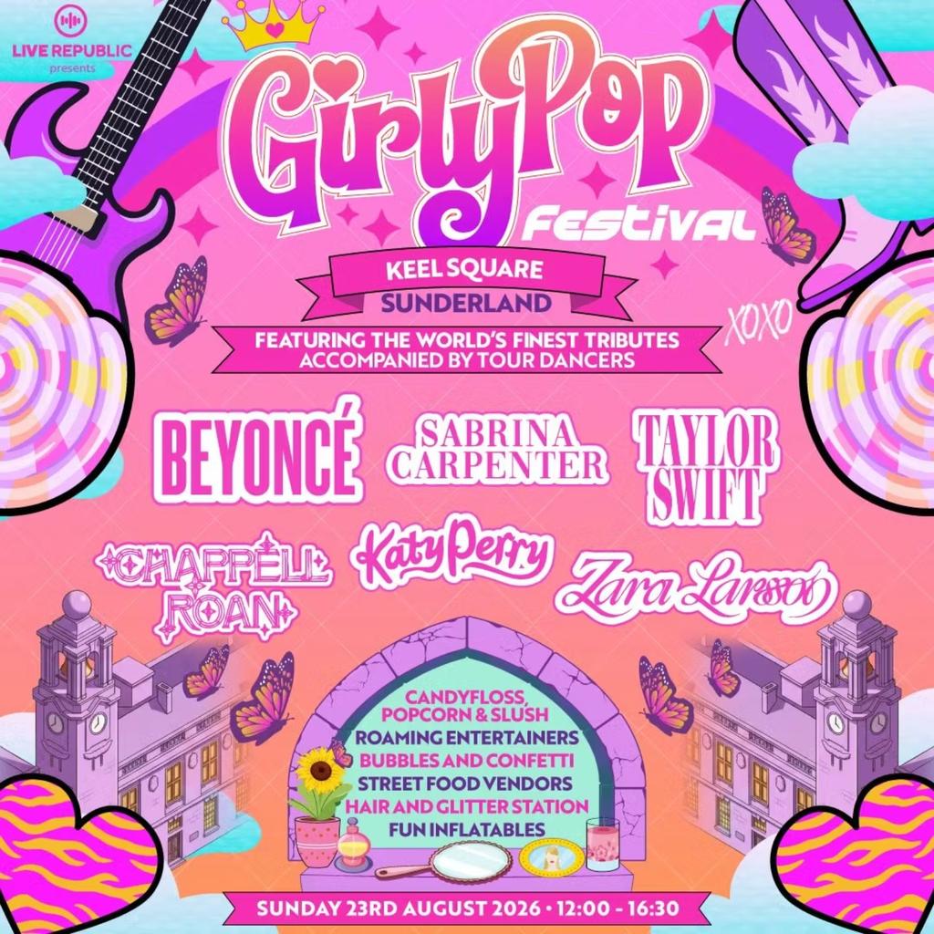 GirlyPop Fest | Keel Square, Sunderland