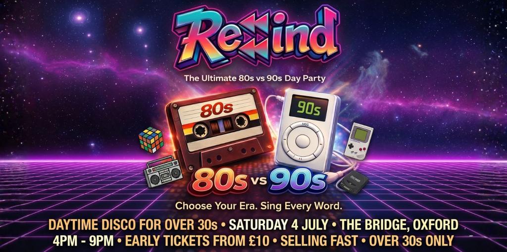Rewind Day Party 80s vs 90s