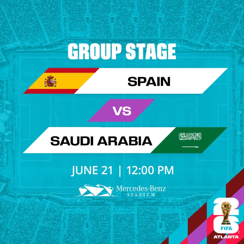 SPAIN V SAUDI ARABIA: WORLD CUP 2026