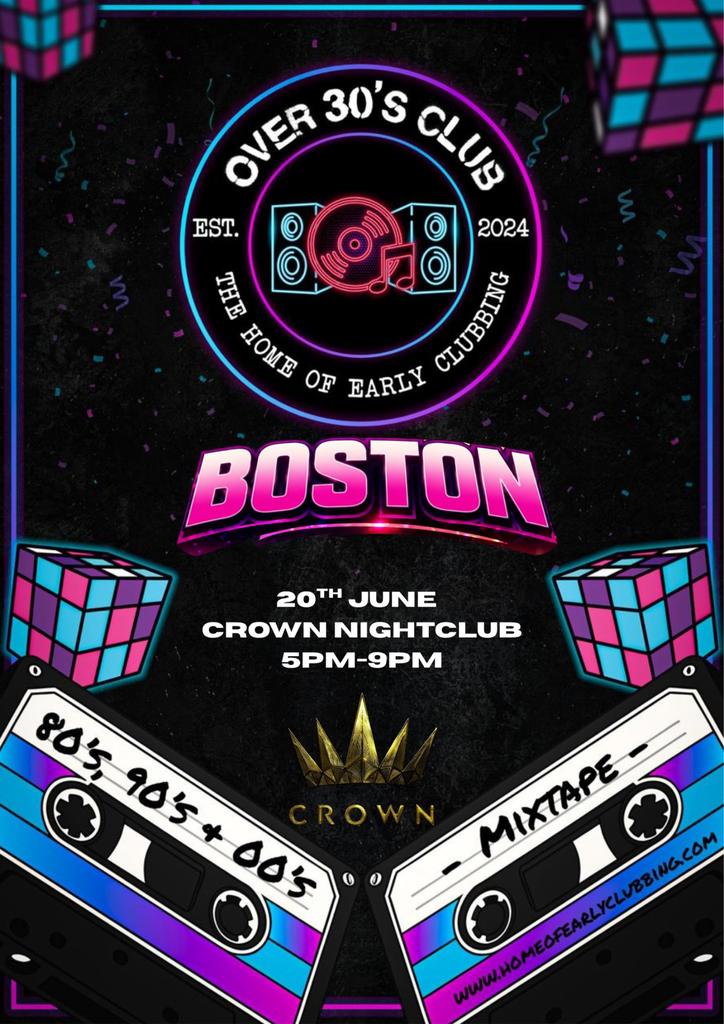 Over 30s Club Presents Daytime Disco - Boston Launch Party