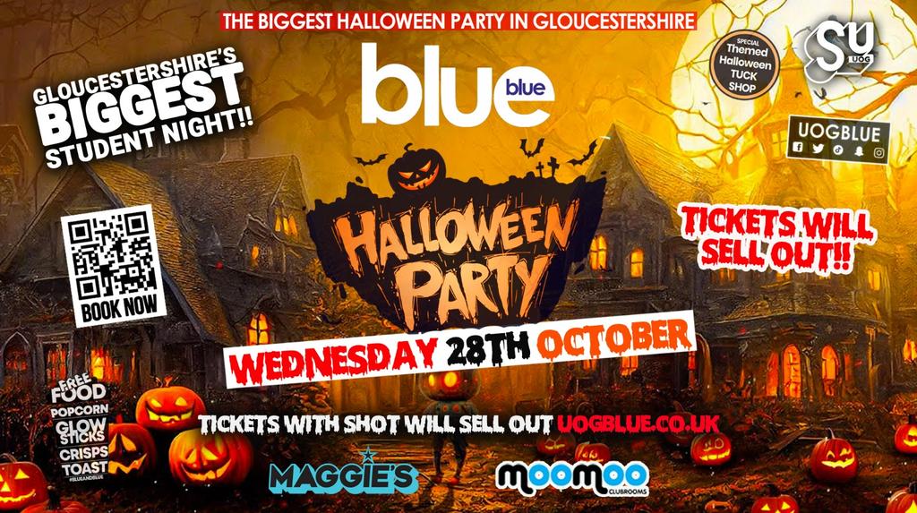 Blue & Blue  🧟🧛🏻‍♀️🐈‍⬛ HALLOWEEN!! 🎃🦇👻 GLOUCESTERSHIRE'S BIGGEST & OFFICIAL HALLOWEEN PARTY 2026 🧟⛓️😈