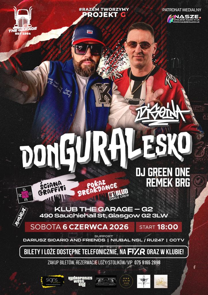 PROJEKT G  - DONGURALESKO  + DJ Soina