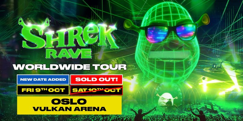 Sold Out - Shrek Rave Is Coming To Oslo!