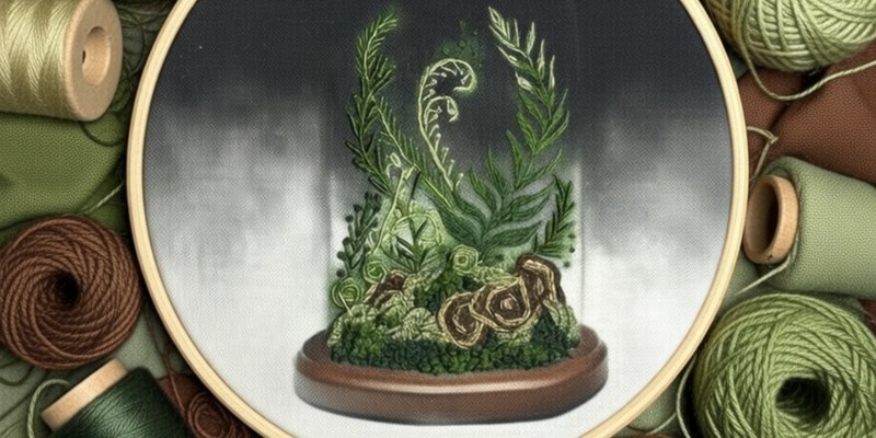 'Botanical Terrarium' Embroidery Workshop at The Leighton House, Holland Park