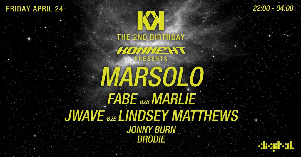 KONNEKT PRESENTS : MARSOLO - FABE b2b MARLIE - JWAVE b2b LINDSEY MATTHEWS