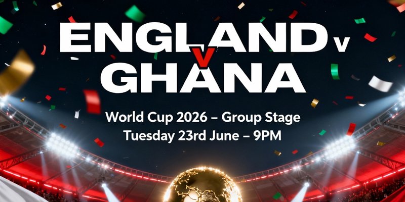 ENGLAND V GHANA: WORLD CUP 2026
