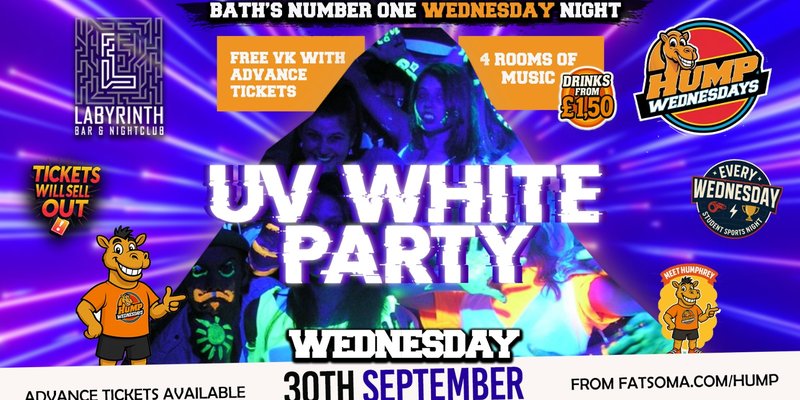 🐫 Hump Wednesdays 🐫 FRESHERS RAVE!! 🌟 Bath's Number One Wednesday Night!
