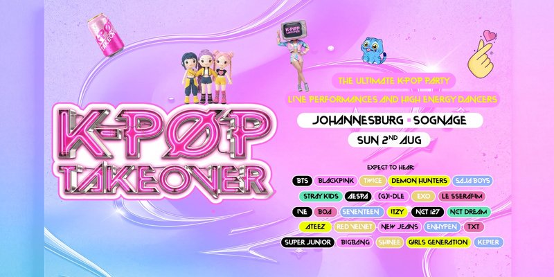 K-Pop Takeover Johannesburg at Sognage, NZ | Next: Sunday, 2