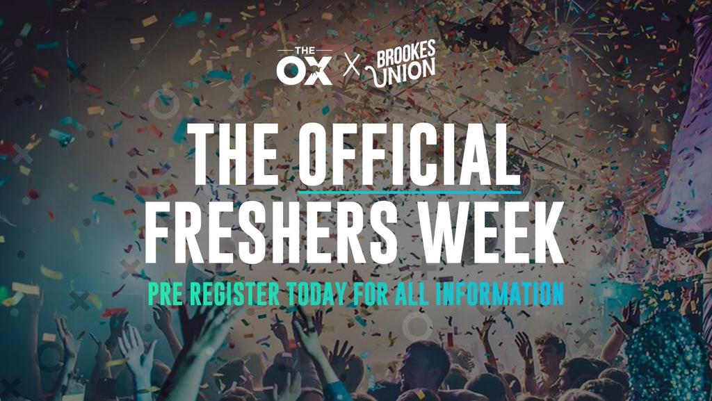 Oxford Brookes Freshers Week 2026 OFFICIAL (PRE REGISTER) | THIS IS NOT A TICKET.