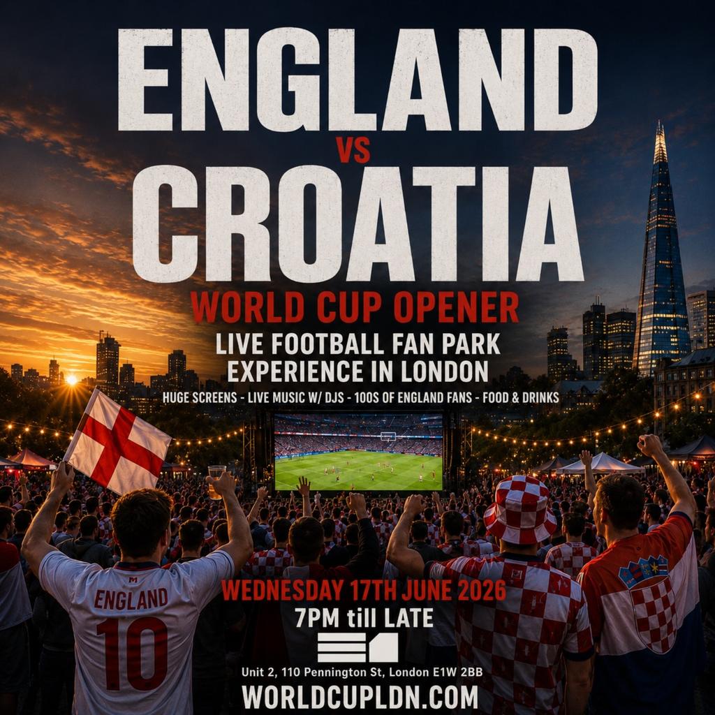 ENGLAND VS CROATIA: Live Watchalong in LONDON