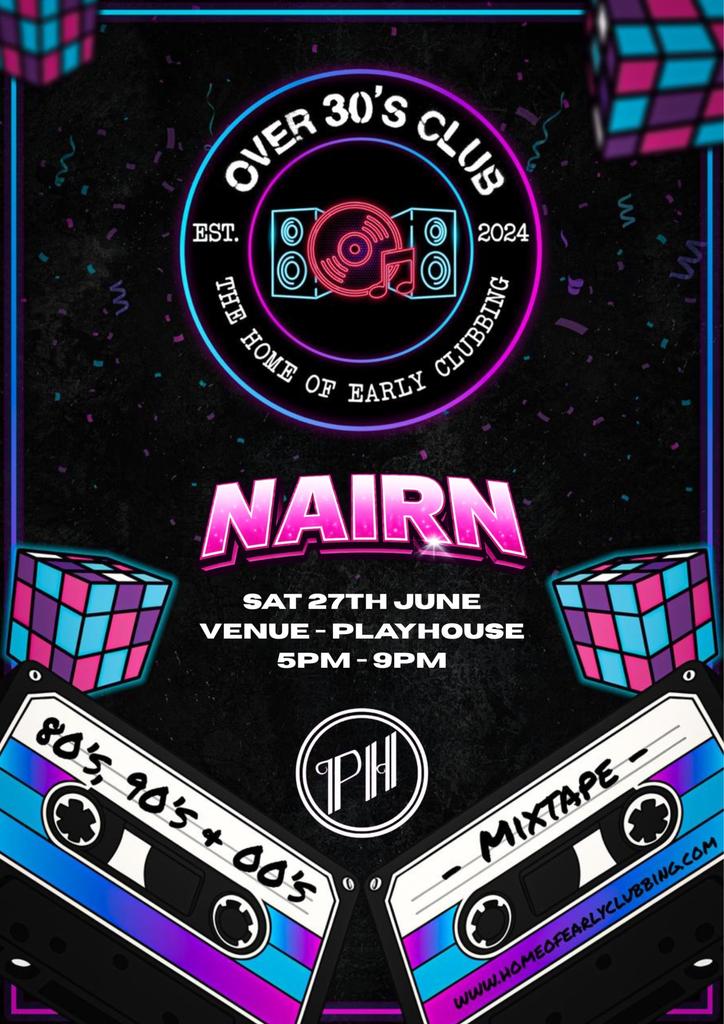 Over 30s Club Presents Daytime Disco - Nairn