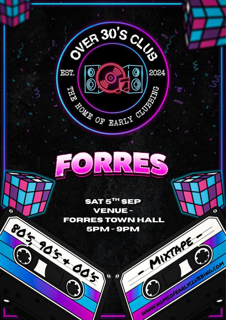Over 30's Club Presents Daytime Disco: Forres (Round Two)