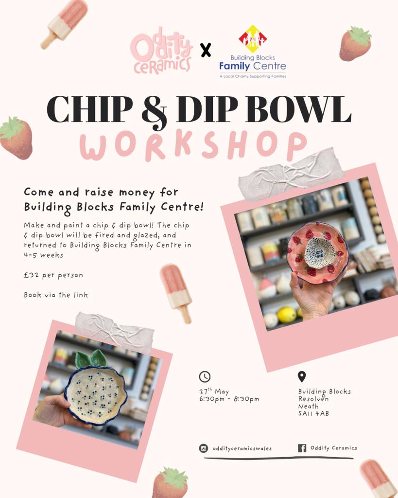 Chip & Dip Bowl Pottery Workshop @ Building Blocks