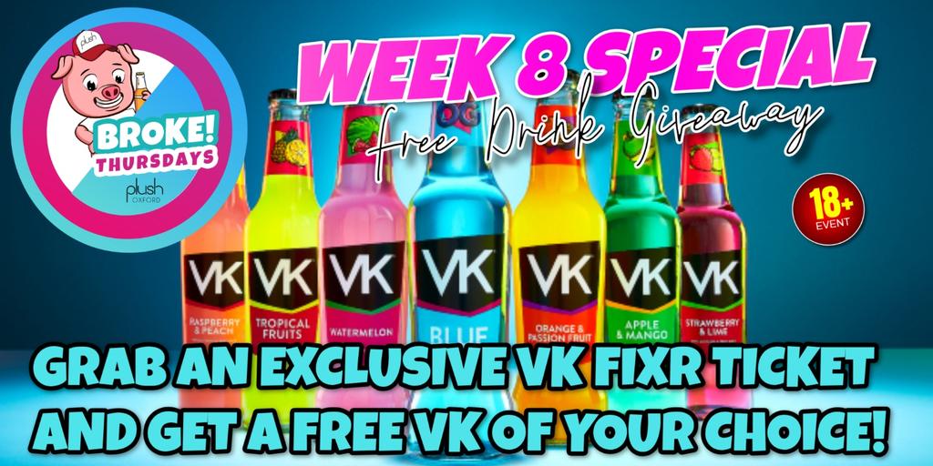 Broke Thursday - Week 8 FREE DRINK SPECIAL!