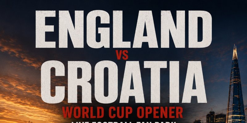ENGLAND VS CROATIA: Live Watchalong in LONDON