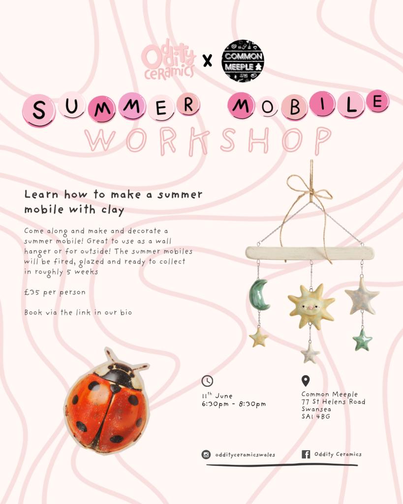 Summer Mobiles Pottery Workshop @ Common Meeple