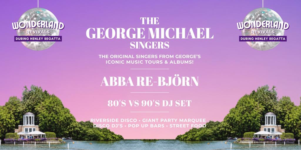 The George Michael Singers & ABBA Re-Björn at The Barn Bar During The Henley Royal Regatta