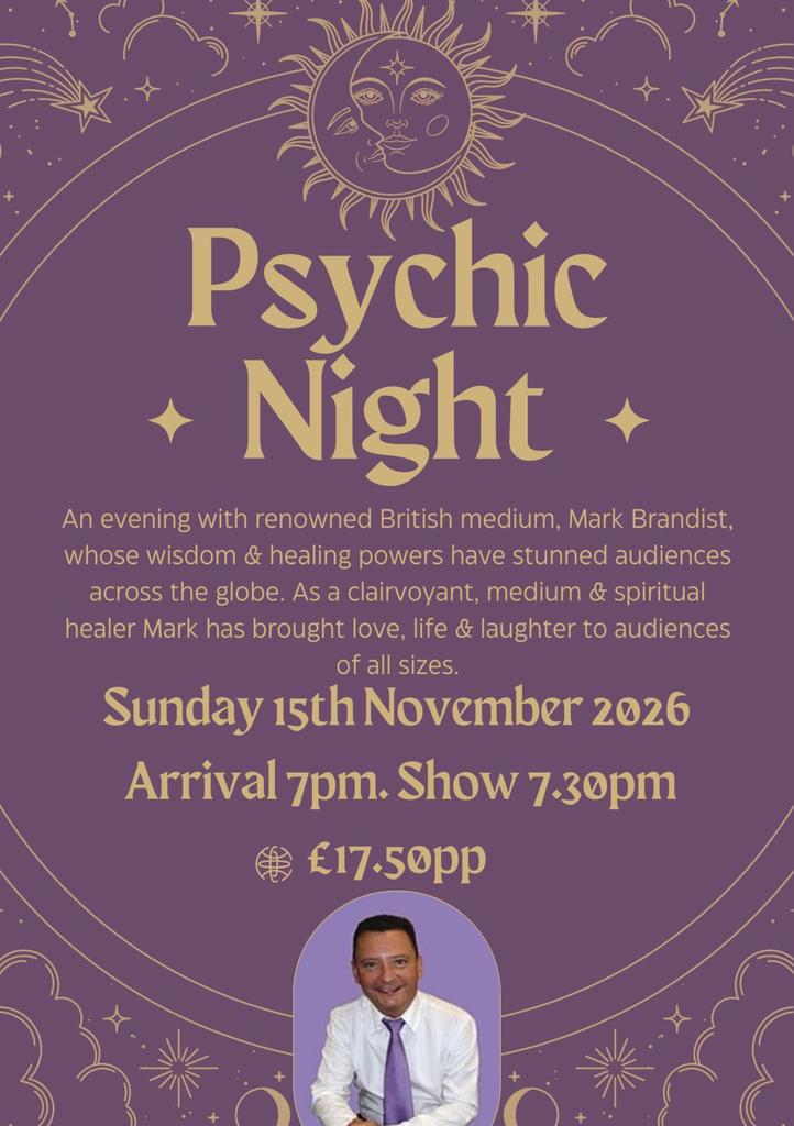 Psychic Night Tickets On Sunday 15 Nov Weston Hall Hotel FIXR Psychic Night Tickets On Sunday 15 Nov Weston Hall Hotel FIXR