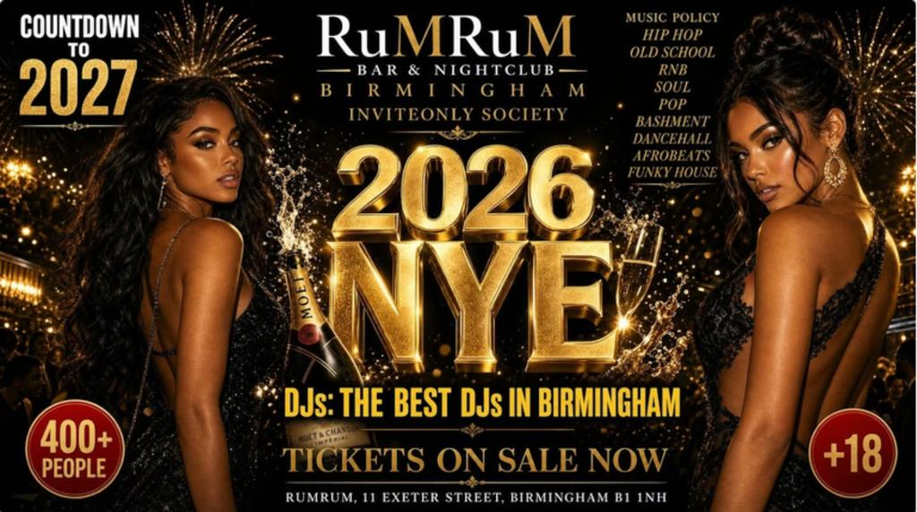 🎁 NYE EVE PARTY 2026 -2027 - 31ST DEC 🔥 TICKET ONLY EVENT