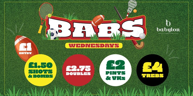 Babs Post BABS Wednesdays - Post Exams #2 tickets on Wednesday 3 Jun | Babs ...