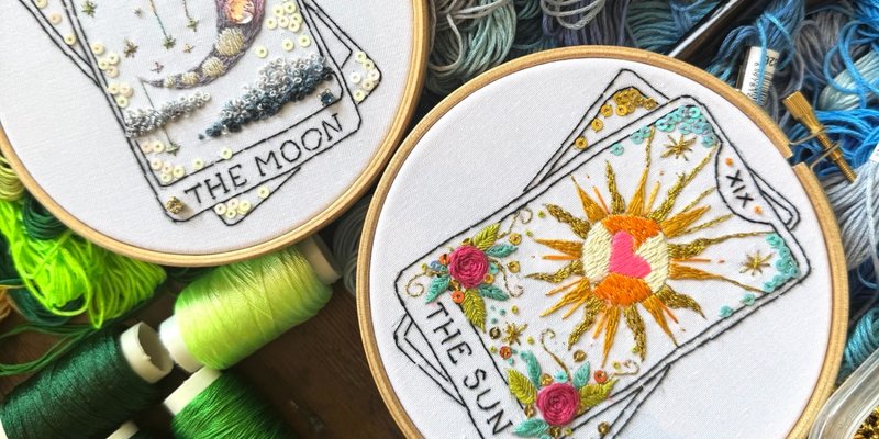 Tarot Card Embroidery Workshop at The Harpenden Arms, Harpenden