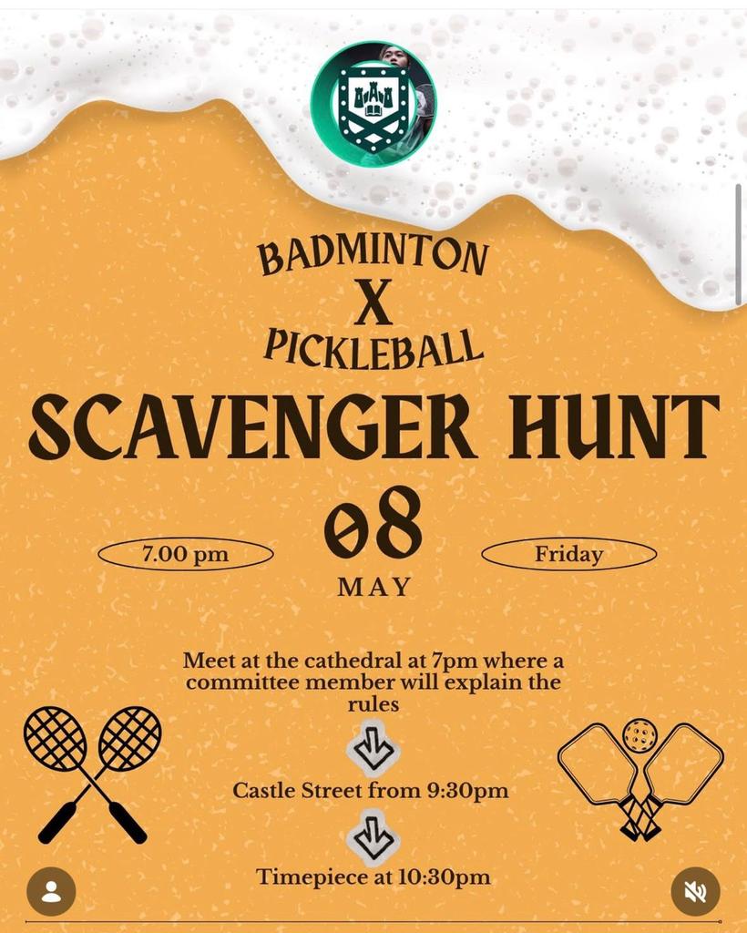 Pickleball x Badminton scavanger hunt