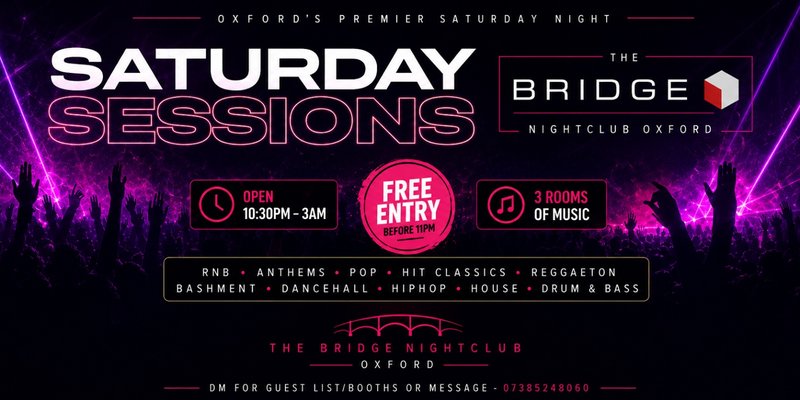 Saturday Sessions at Bridge nightclub