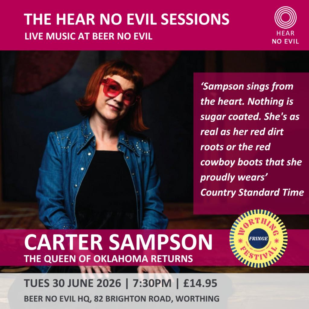 The Hear No Evil Sessions: Carter Sampson | Tickets £14.95