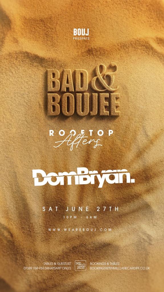 BAD & BOUJEE - rooftop afters