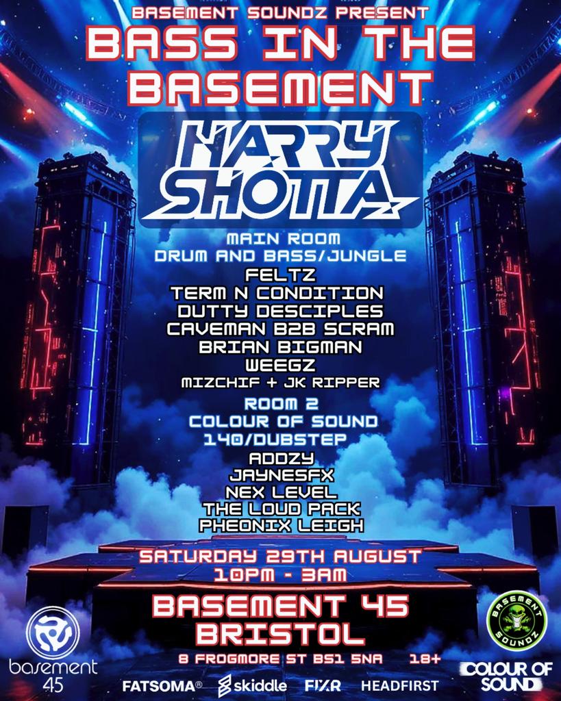 Bass in the basement HARRY SHOTTA