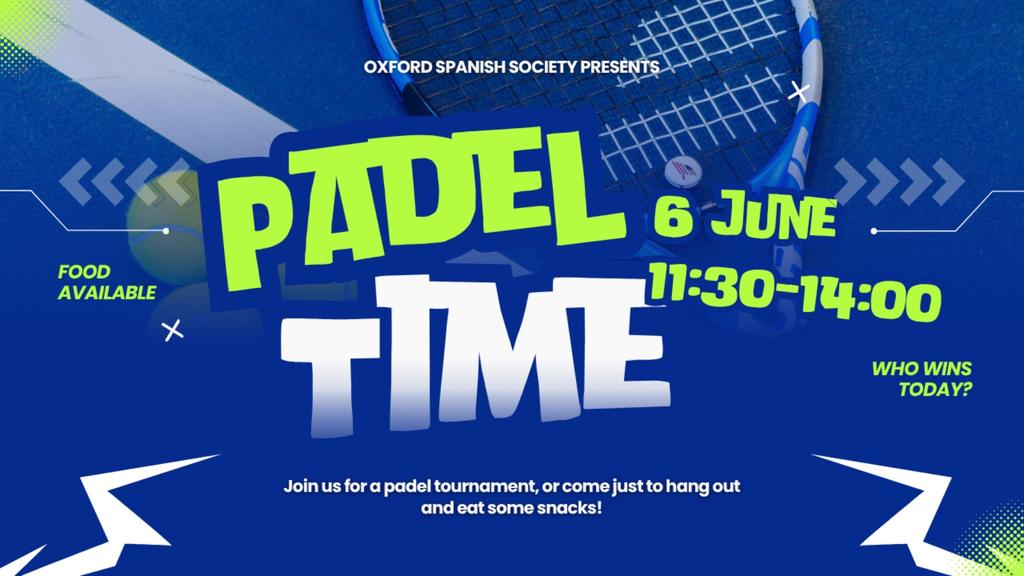 Padel Tournament and Snacks - 6th June