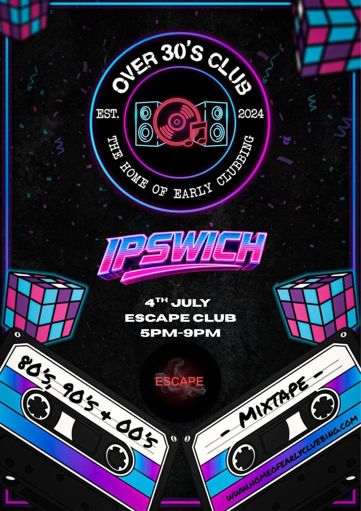 Over 30s Club Presents Daytime Disco: Ipswich